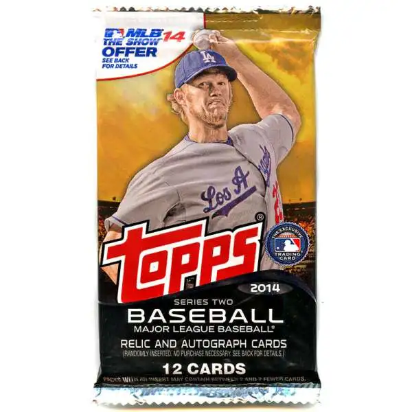 MLB Topps 2014 Series 2 Baseball Trading Card BLASTER Box 10 Packs - ToyWiz