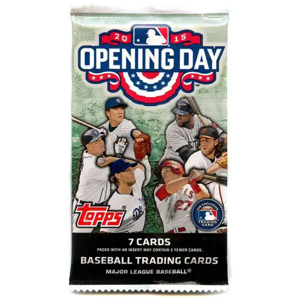 MLB Topps 2015 Opening Day Baseball Trading Card Pack [7 Cards]