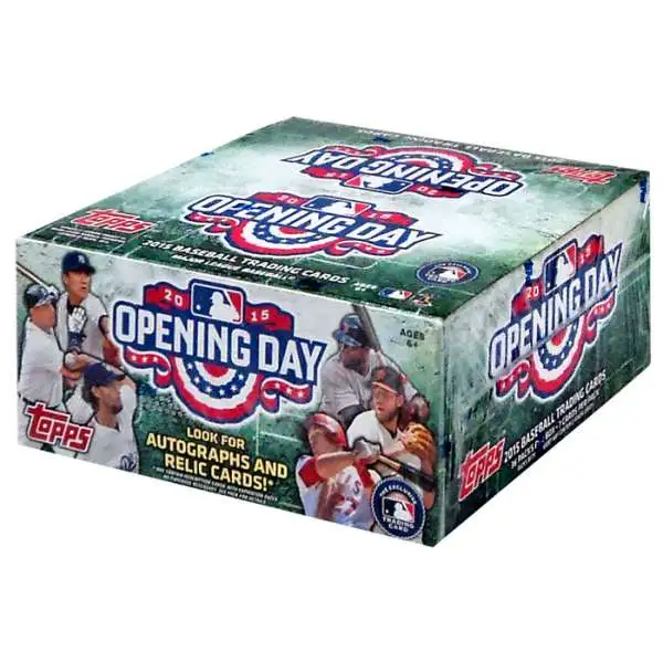 MLB Topps 2015 Opening Day Baseball Trading Card RETAIL Box [36 Packs]