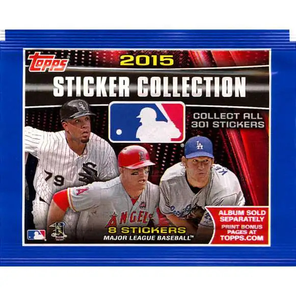 MLB Topps 2015 Baseball Sticker Collection Pack [8 Stickers]