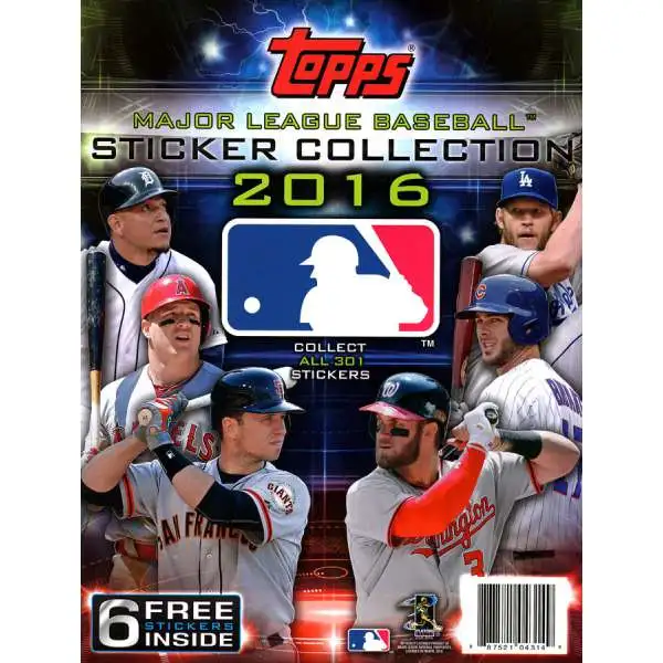 MLB Topps 2016 Baseball Sticker Collection Album