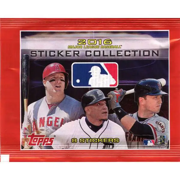 MLB Topps 2016 Baseball Sticker Collection Pack