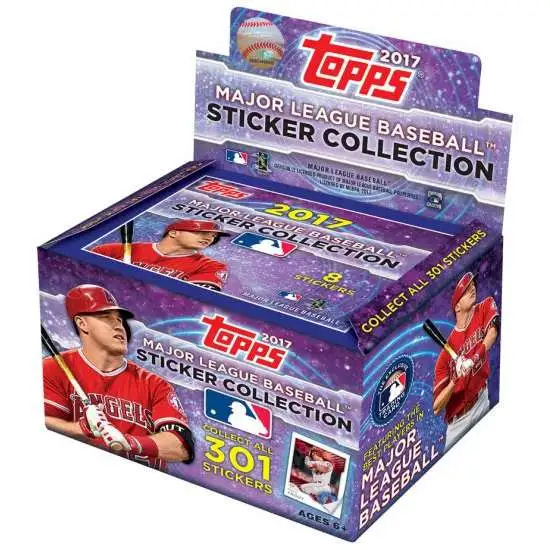 MLB Topps 2017 Baseball Sticker Collection Box [50 Packs]