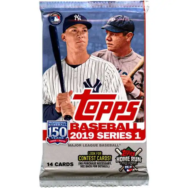 MLB Topps 2019 Series 1 Baseball Trading Card RETAIL Pack [14 Cards]