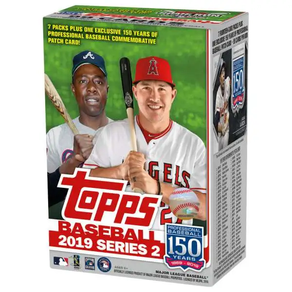MLB Topps 2019 Series 2 Baseball Trading Card BLASTER Box [7 Packs + 1 Exclusive Patch Card!]