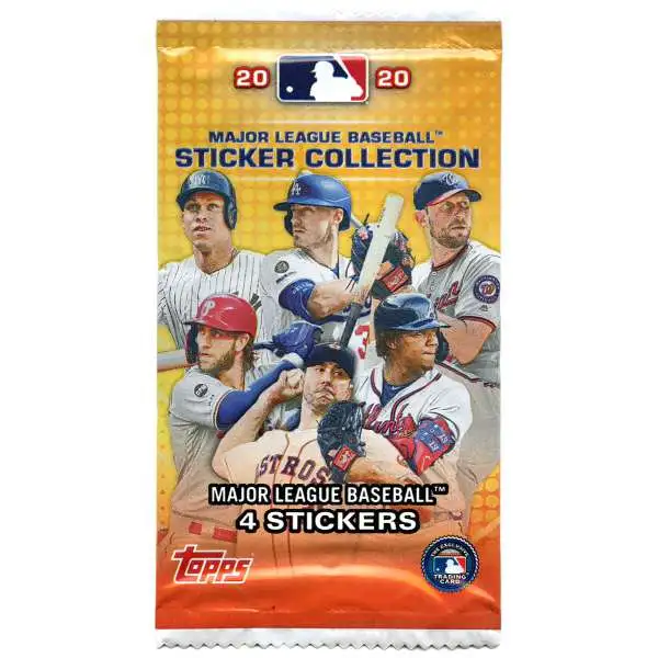 MLB Topps 2020 Baseball Sticker Collection Pack [4 Stickers]