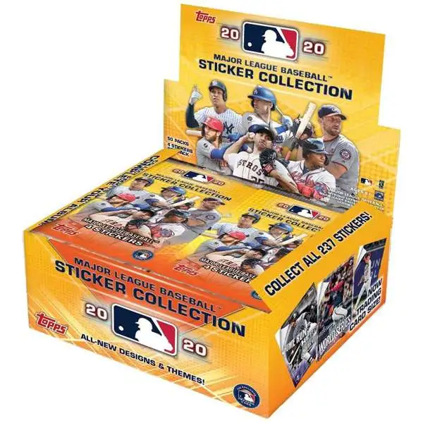 MLB Topps 2020 Baseball Sticker Collection RETAIL Box [50 Packs]