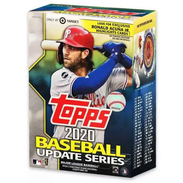 MLB Topps 2020 Update Baseball Exclusive Trading Card BLASTER Box [Exclusive Version, 7 Packs + Coin Card]