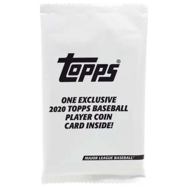 MLB Topps 2020 Update Baseball Trading Card Exclusive Player Coin Card Pack [1 Coin Card]