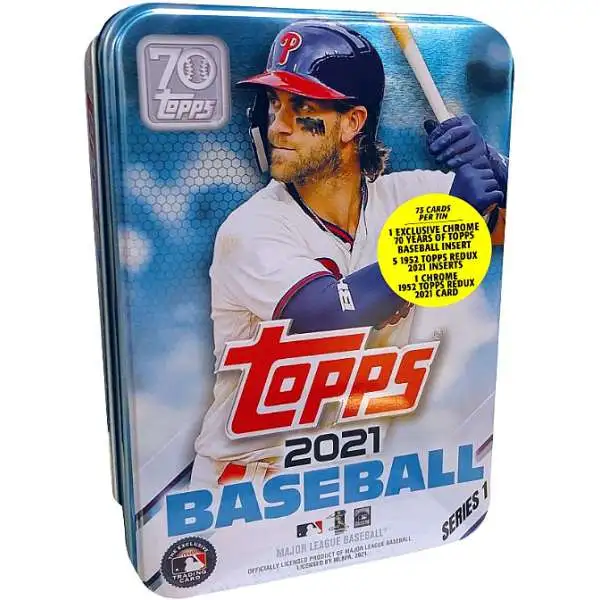 MLB Topps 2021 Series 1 Baseball Bryce Harper Trading Card Tin Set [75 Cards]