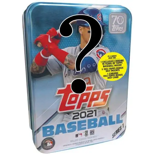 MLB Topps 2021 Series 1 Baseball Trading Card Tin Set [RANDOM Athlete On Cover]