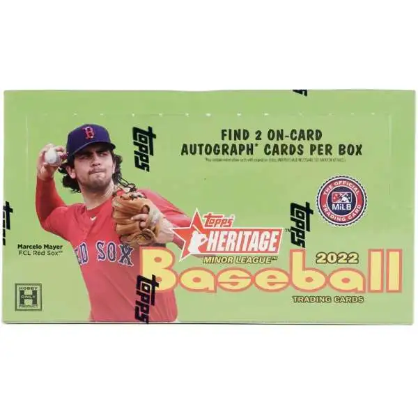 MLB Topps 2021 Heritage Baseball Minor League Trading Card HOBBY Box 24 Packs ToyWiz