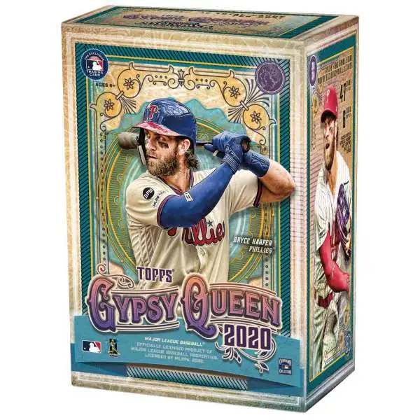 MLB Topps 2020 Gypsy Queen Baseball Trading Card BLASTER Box [7 Packs + 1 Bonus Pack of Parallel Cards]