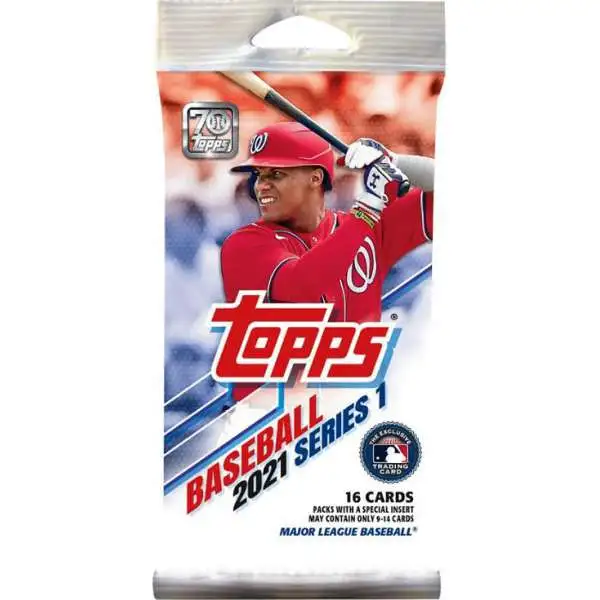 MLB Topps 2021 Series 1 Baseball Trading Card RETAIL Pack [16 Cards]