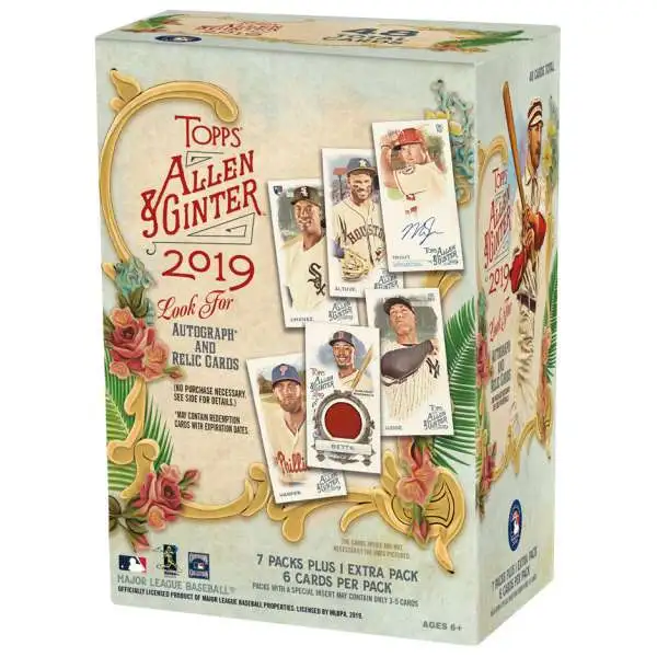 MLB Topps 2019 Allen & Ginter Baseball Trading Card BLASTER Box [8 Packs]