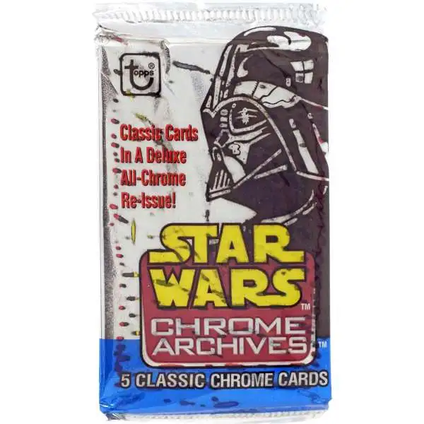 Star Wars Topps Chrome Archives Trading Card HOBBY Pack [5 Cards]