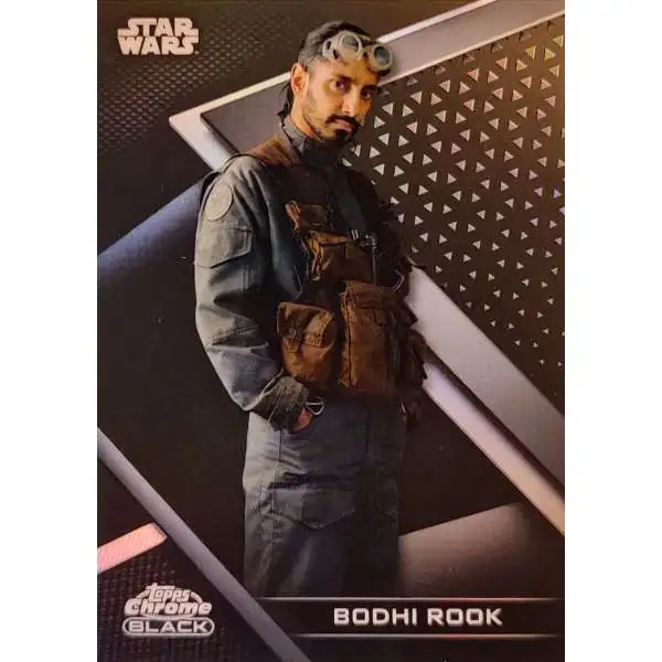 Star Wars Topps 2022 Chrome Black 138/199 Bodhi Rook #74
