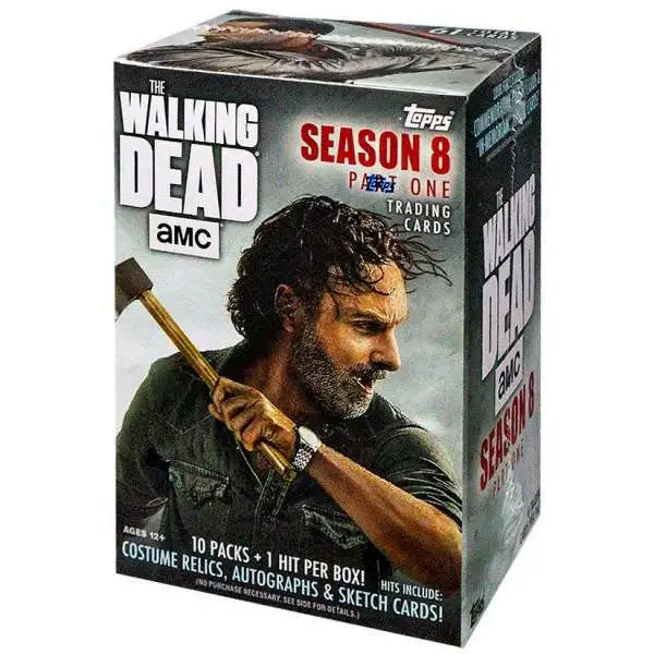The Walking Dead Topps Season 8, Part 1 Trading Card BLASTER Box [10 Packs & 1 Hit!]
