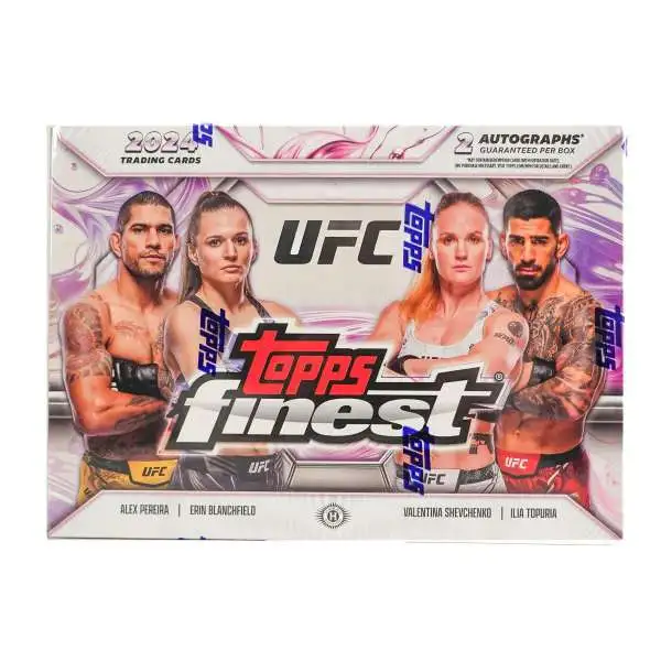 UFC Ultimate Fighting Championship 2024 Finest Trading Card Box [12 Packs]