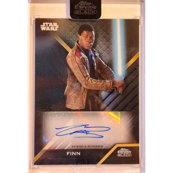 Star Wars Topps 2022 Chrome Black John Boyega as Finn GB-JB [Autographed]