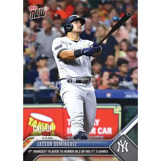 Jasson Dominguez/Ronny Mauricio/Austin Wells - 2023 MLB TOPPS NOW® Card 801  - PR: 3393