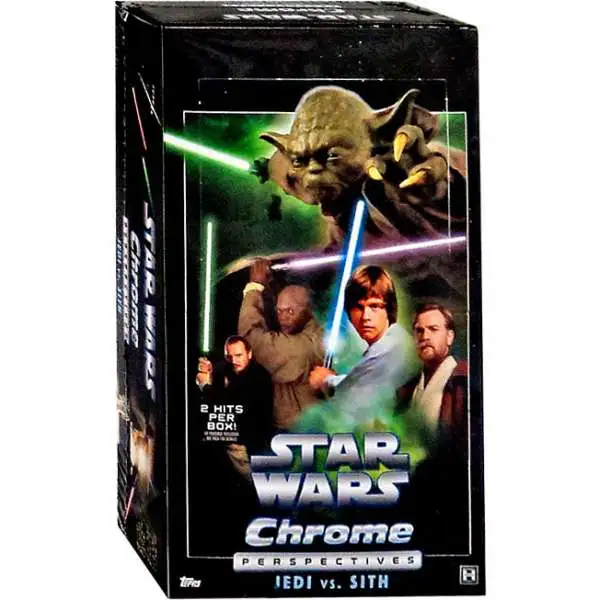 Star Wars Topps 2015 Chrome Perspectives Jedi vs. Sith Trading Card HOBBY Box [24 packs, 2 Hits]