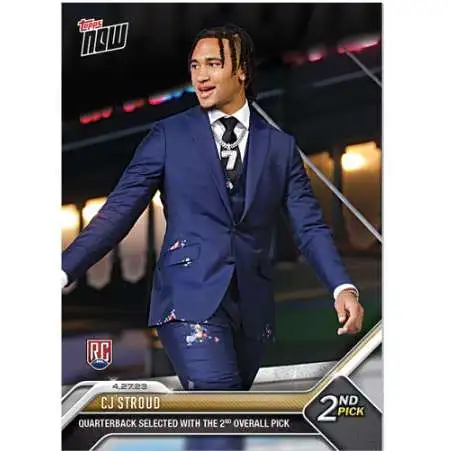 NFL Houston Texans 2023 NOW Football CJ Stroud D-2 [Rookie Card, Quarterback Selected with the 2nd Overall Pick!]