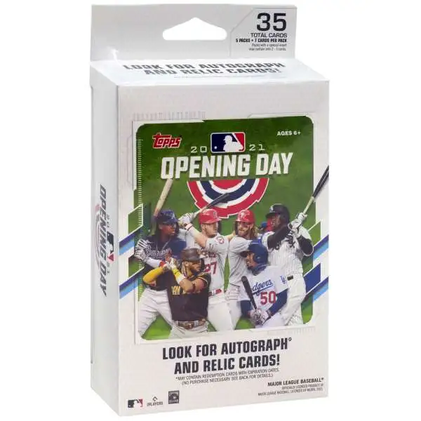 MLB Topps 2021 Opening Day Baseball Trading Card BLASTER Box 10 Packs