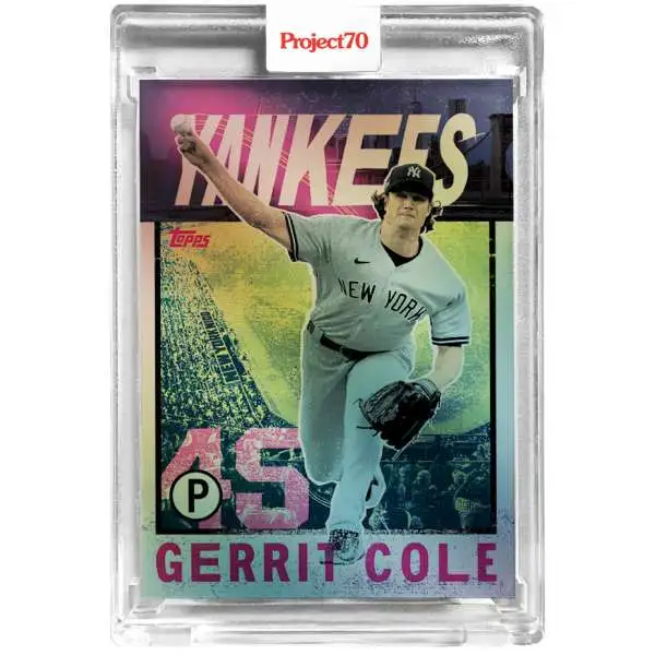 MLB Topps Project70 Baseball 1986 Gerrit Cole Exclusive Trading Card #29/70 [#151, By New York Nico, Rainbow Foil]