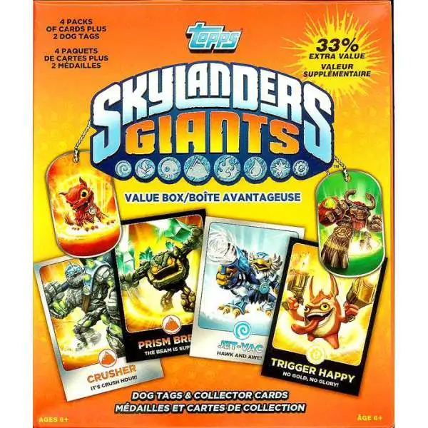 Skylanders Giants Trading Card Value Box