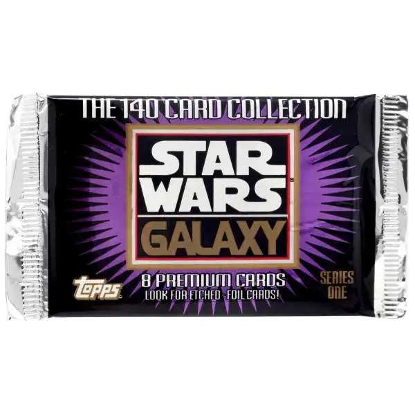 Star Wars Topps Galaxy Series 1 Trading Card Pack [8 Cards]
