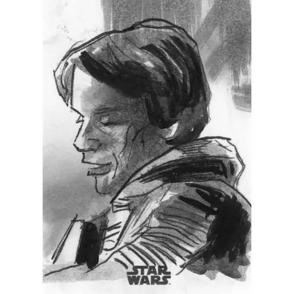 Star Wars 2022 Luke Skywalker 1/1 AUTOGRAPHED Sketch Card SKC-AA