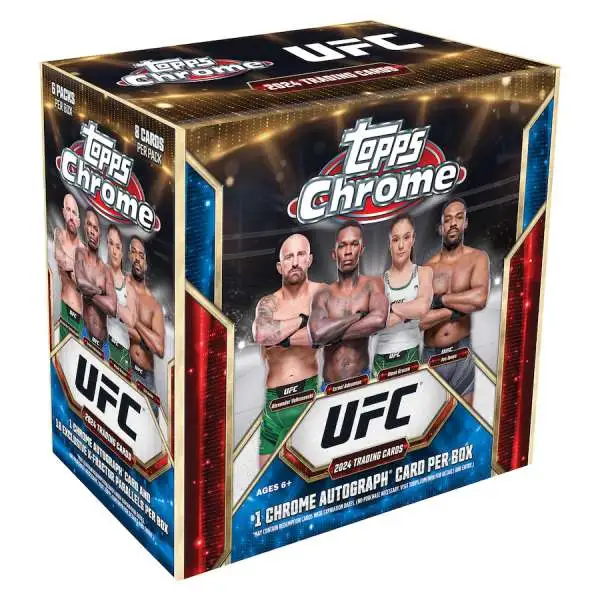 UFC Ultimate Fighting Championship 2024 Chrome Trading Card MEGA Box