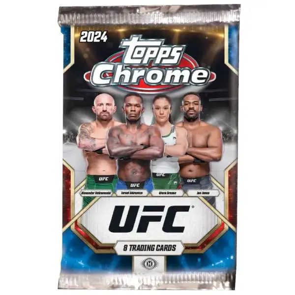 UFC Ultimate Fighting Championship 2024 Chrome Trading Card MEGA Box 6