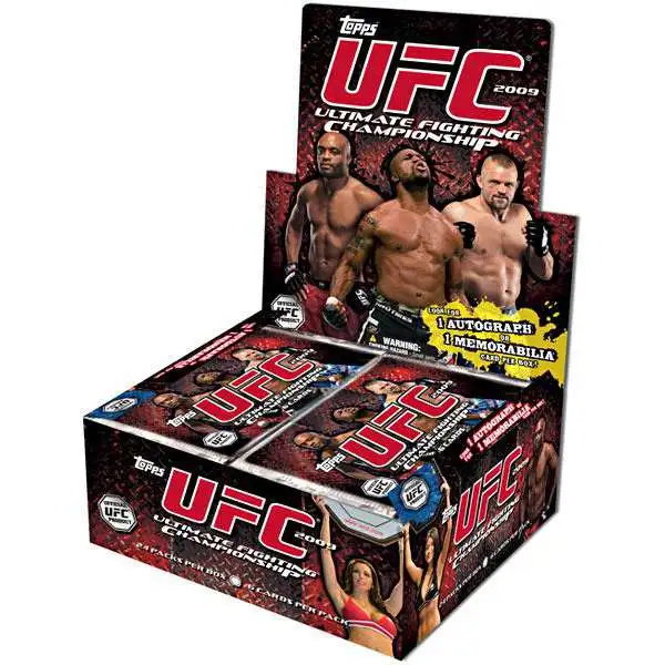 UFC Ultimate Fighting Championship 2009 Round 2 Trading Card RETAIL Box [24 Packs, 1 Autograph & 1 Memorabilia Card]