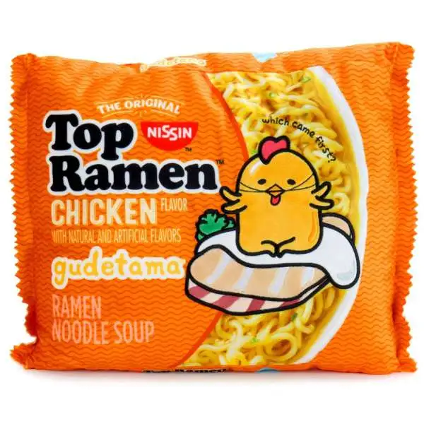 Sanrio Gudetama Nissin Top Ramen Noodle Soup Chicken Flavor 16-Inch Plush