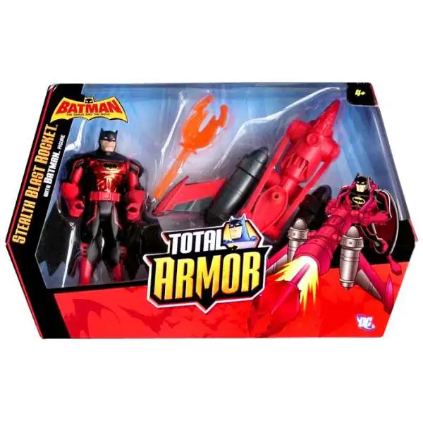 Batman Brave and the Bold Total Armor Stealth Blast Rocket Action Figure Set