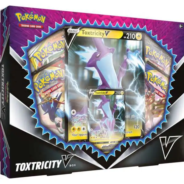 Pokemon Toxtricity V Box [4 Booster Packs, Promo Card & Oversize Card]