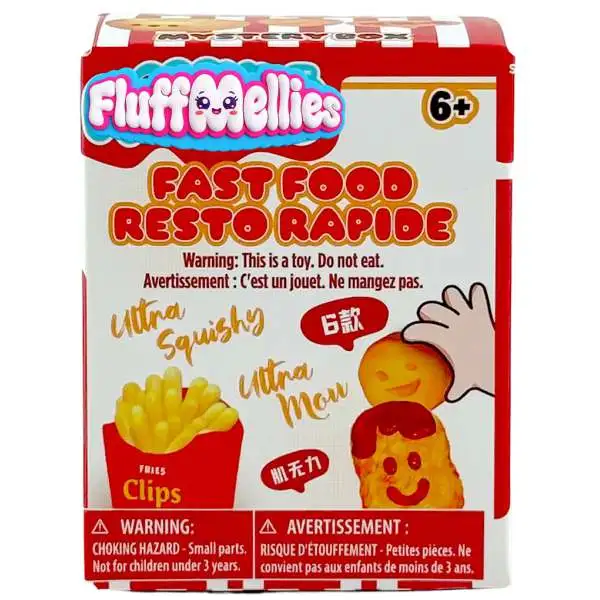 Fluffmellies (Mooshies) Fast Food Mystery Pack [1 RANDOM Squeezy Toy]