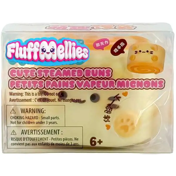 Fluffmellies (Mooshies) Cute Steamed Buns Mystery Pack [1 RANDOM Squeezy Toy]