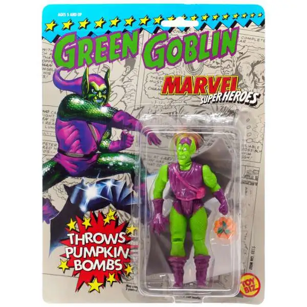 Marvel Super Heroes Green Goblin Action Figure [Throws Pumkin Bombs]