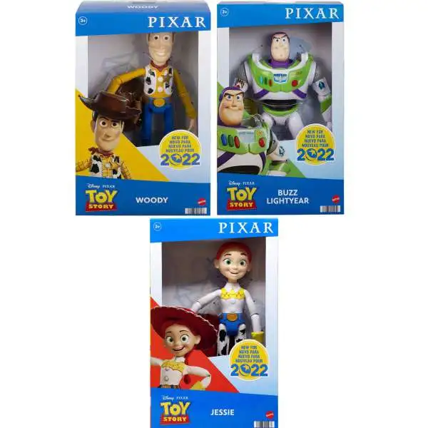 Toy Story 4 Woody, Buzz Lightyear & Jessie Set of 3 Action Figures