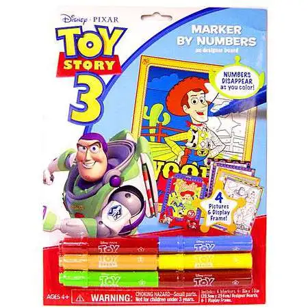 Toy Story 3 Marker By Numbers Activity Set [Board Pack]
