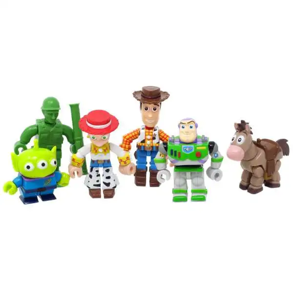 Disney / Pixar Toy Story 2 Gashapon Buzz, Woody, Jessie, Bullseye, Army Man, & Alien 2.5-Inch Set of 6 Figures