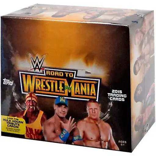 WWE Wrestling Topps 2015 Road to WrestleMania Trading Card HOBBY Box [24 Packs]