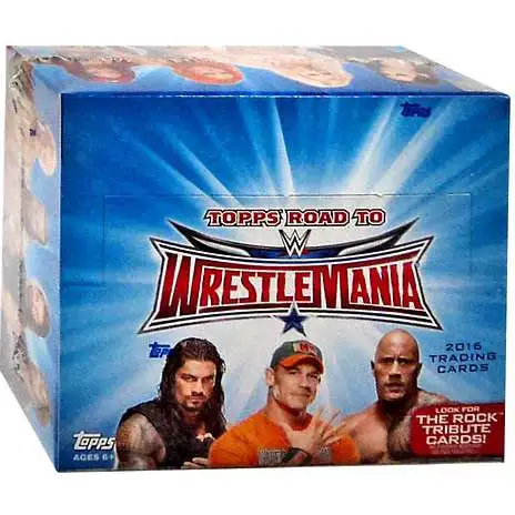 WWE Wrestling Topps 2016 Road to WrestleMania Trading Card HOBBY Box [24 Packs]
