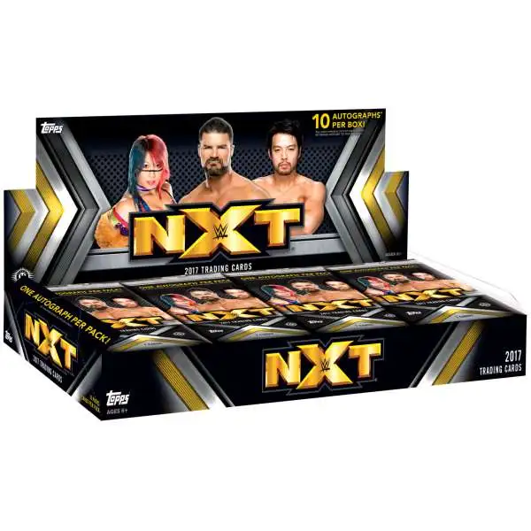 WWE Wrestling Topps 2017 NXT Trading Card HOBBY Box [10 Packs]