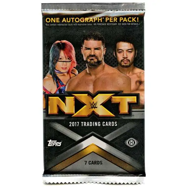 WWE Wrestling Topps 2017 NXT Trading Card HOBBY Pack [7 Cards]