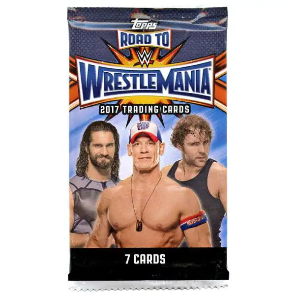 WWE Wrestling Topps 2017 Road to WrestleMania Trading Card Pack