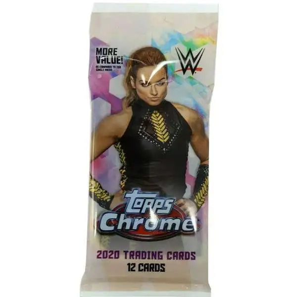 WWE Wrestling Topps 2020 Chrome Trading Card VALUE Pack [12 Cards]